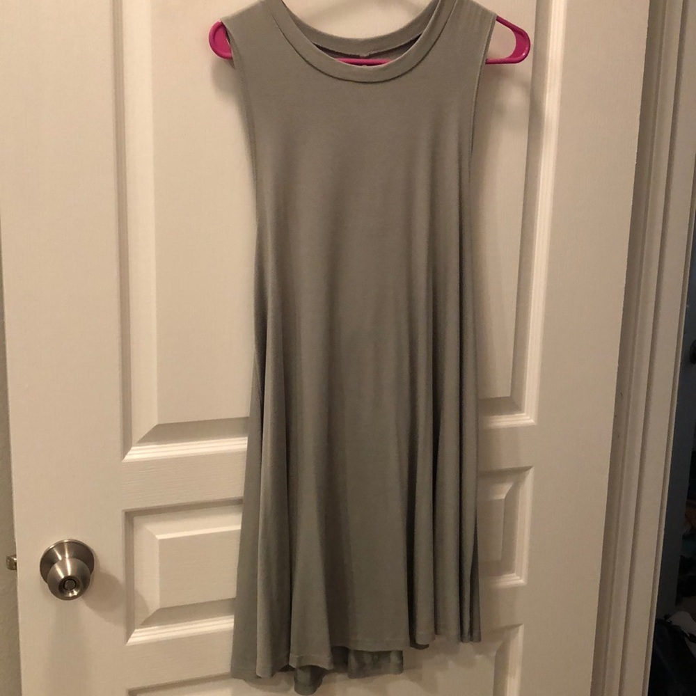 Pale Green Open Back Dress